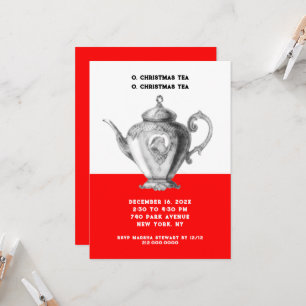 Christmas Tea invitations