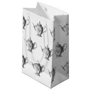 Christmas Tea Party Teapot Small Gift Bag