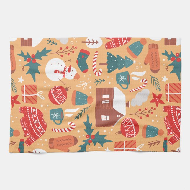 Christmas  tea towel (Horizontal)