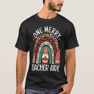 Christmas Teacher Aide Gnomes Assistant Teacher T-Shirt