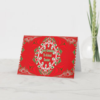 Christmas Teacher Card