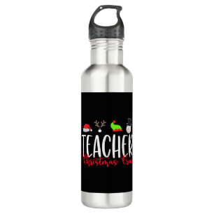 Christmas teacher, christmas crew 710 ml water bottle
