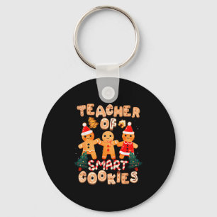 Christmas Teacher Cute Gingerbread Cookies Funny H Key Ring