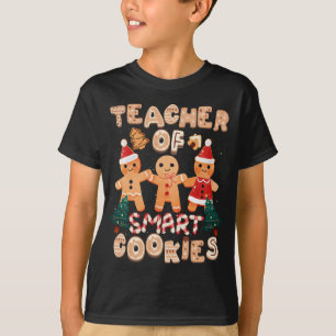 Christmas Teacher Cute Gingerbread Cookies Funny H T-Shirt