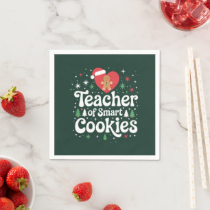 Christmas Teacher Of Smart Cookies  Napkin