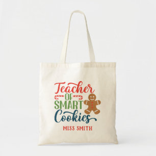 Christmas Teacher Personalised Gift Tote Bag