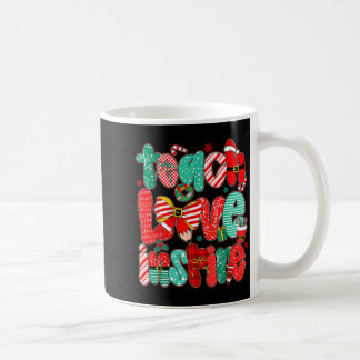 Christmas Teacher Teach Love Insre Xmas Vibes  Coffee Mug
