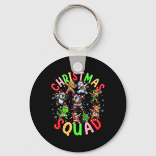 Christmas Team Santa Elf Squad Xmas Matching Famil Key Ring