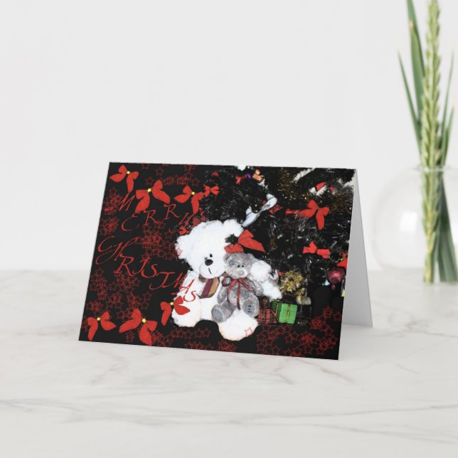 Christmas Teddies Holiday Card (Front)
