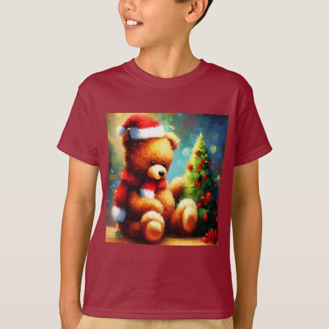 Christmas Teddy Bear 1 T-Shirt (Front)