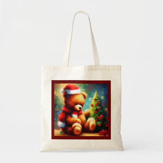 Christmas Teddy Bear 1 Tote Bag (Front)