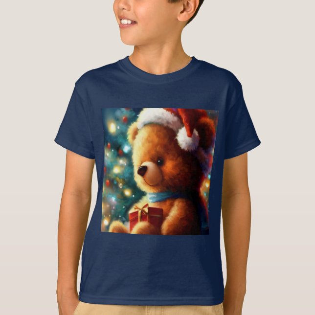 Christmas Teddy Bear 3 T-Shirt (Front)
