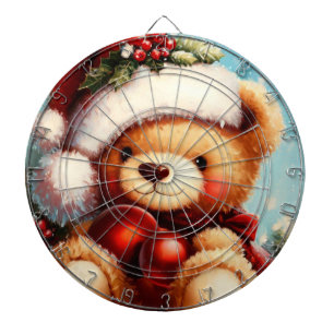 Christmas Teddy Bear (4) Dartboard
