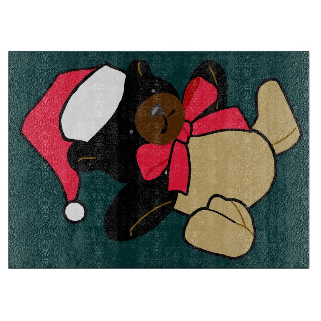 Christmas Teddy Bear Cutting Board (Front)