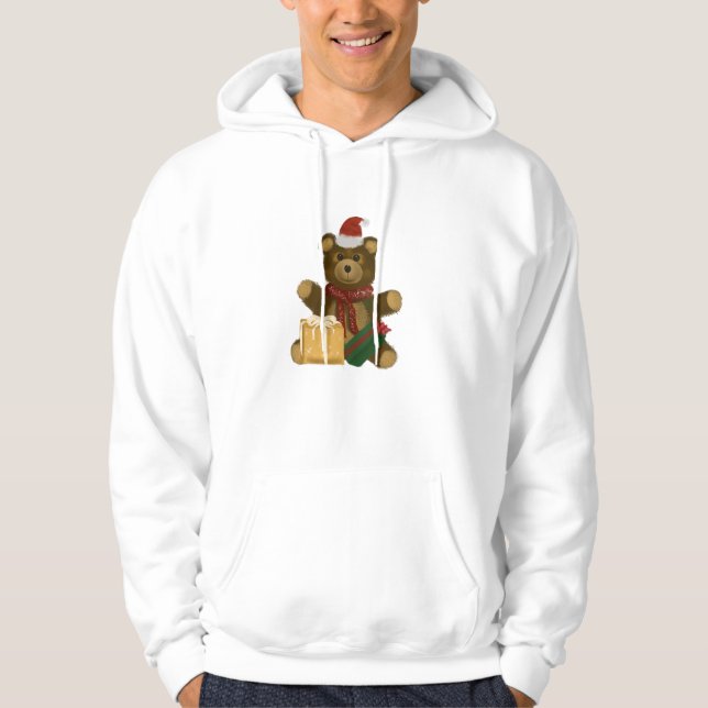 Christmas Teddy Bear Hoodie (Front)