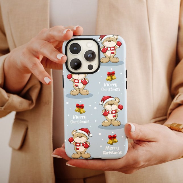 Christmas Teddy Bear Merry iPhone Case Mate (Creator Uploaded)