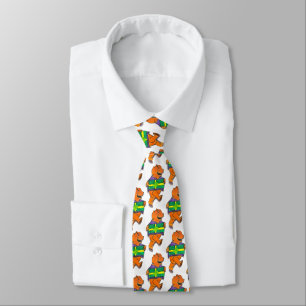 CHRISTMAS TEDDY BEAR WITH GIFT tie