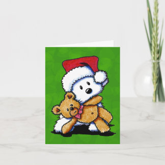Christmas Teddybear Westie Cards