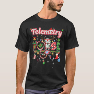 Christmas Telemetry Nurse Reindeer Xmas Ornament S T-Shirt