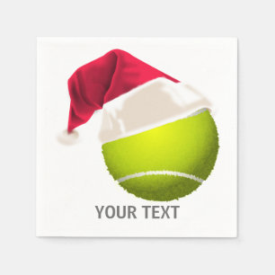 Christmas Tennis Ball Santa Hat Napkin