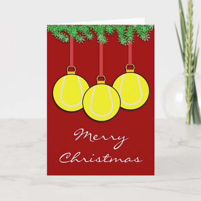 Christmas Tennis Card (Front)