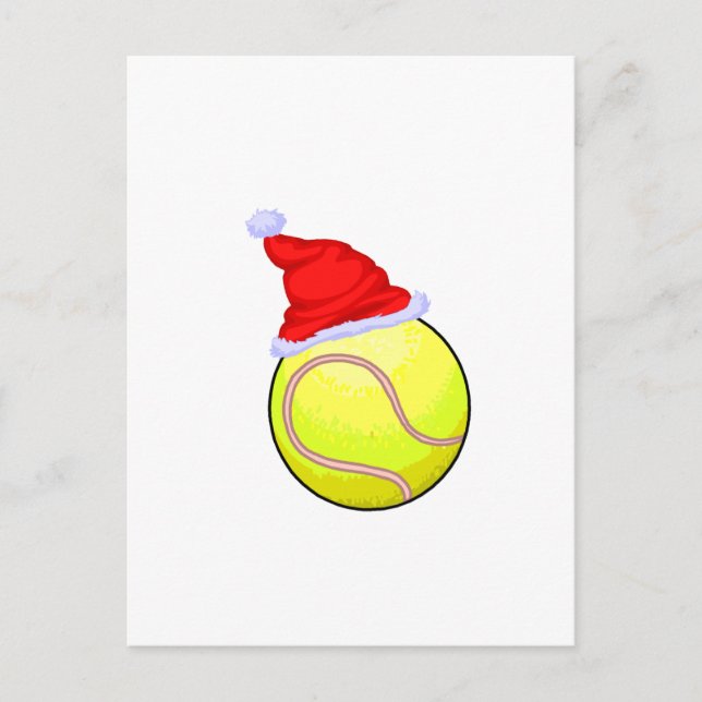 Christmas Tennis Holiday Postcard (Front)