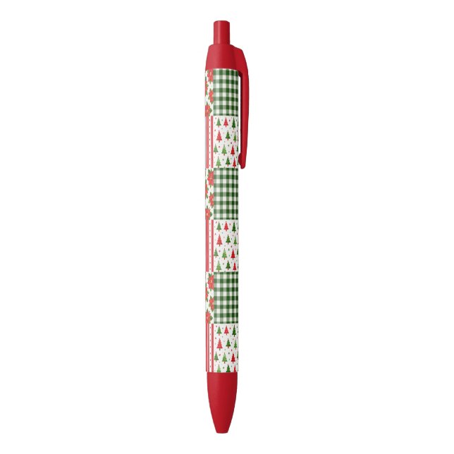 Christmas Textures Black Ink Pen (Bottom (Vertical))
