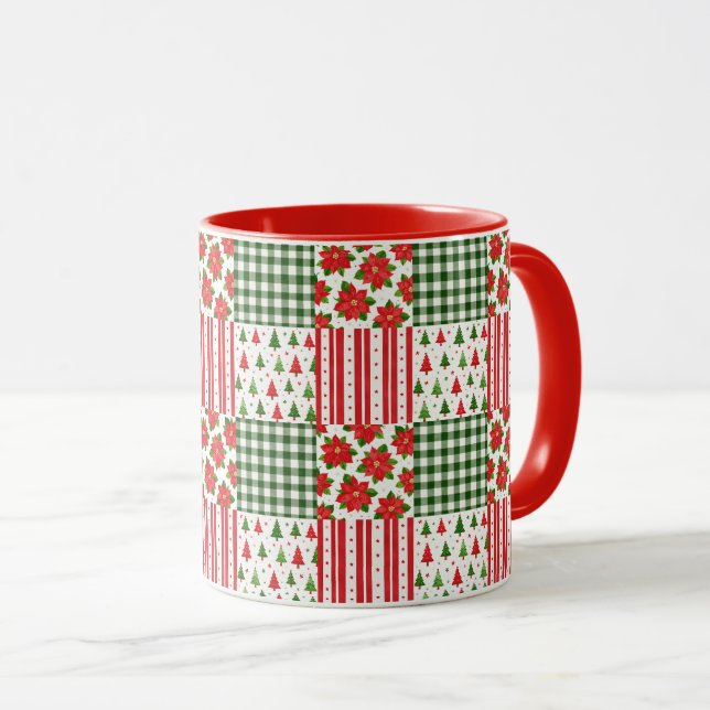Christmas Textures Mug (Front Right)