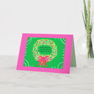 Christmas  thank you card
