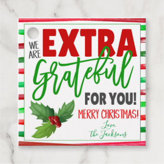 Christmas Thank You Gift Tag