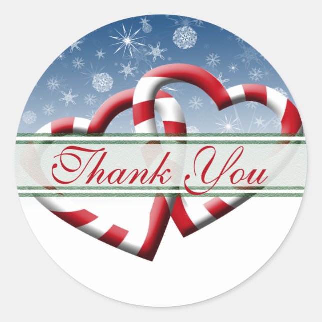 Christmas Thank You Holiday Thank You Seals (Front)