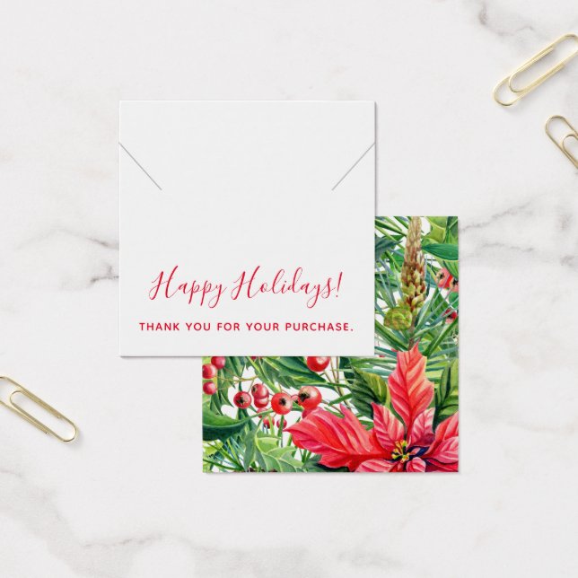 Christmas Thank You Necklace Display Card (Office)