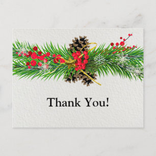 Christmas Thank You Postcard