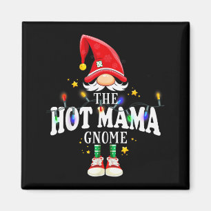 Christmas The Hot Mama Gnome X-mas Matching Pjs Magnet