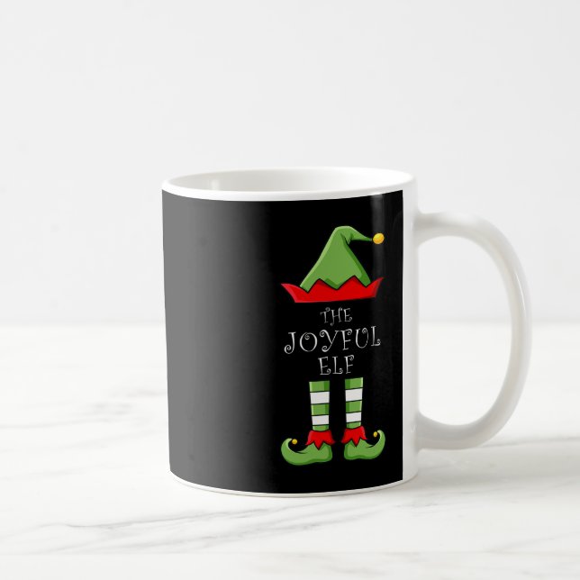 Christmas The Joyful Elf Fun Family Matching Group Coffee Mug (Right)