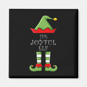 Christmas The Joyful Elf Fun Family Matching Group Magnet