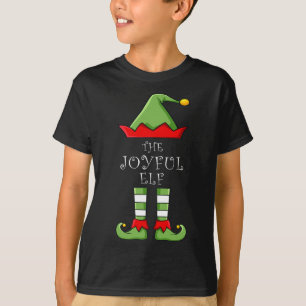 Christmas The Joyful Elf Fun Family Matching Group T-Shirt