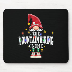Christmas The Mountain Biking Gnome X-mas Matching Mouse Pad