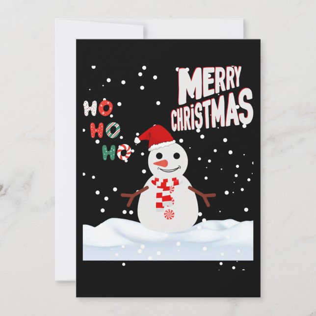 Christmas The Snowman Invitation (Front)