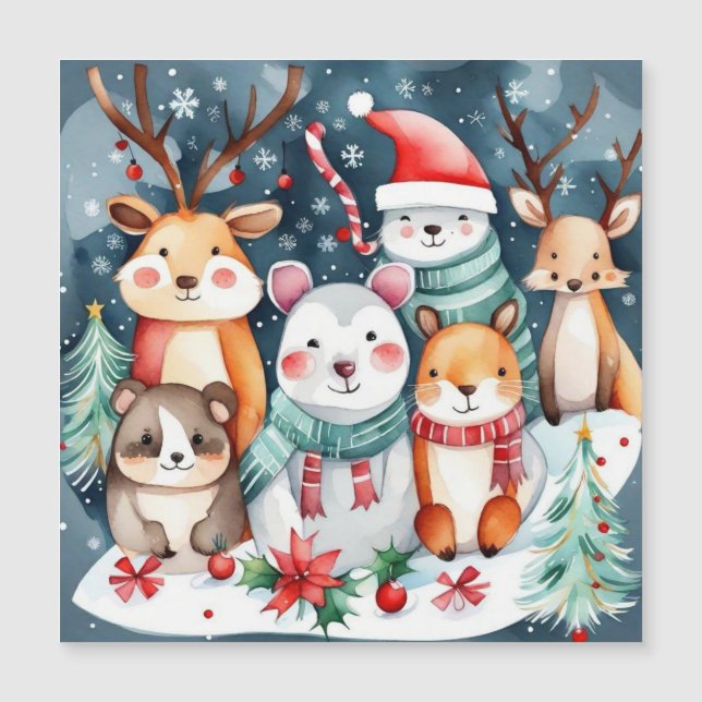 Christmas theme Christmas cute animals  (Front)