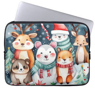 Christmas theme Christmas cute animals Laptop Sleeve