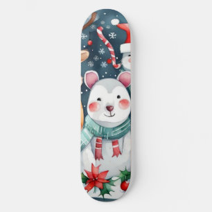 Christmas theme Christmas cute animals Skateboard
