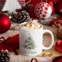 Christmas Theme Christmas Tree Ornamen Let It Snow