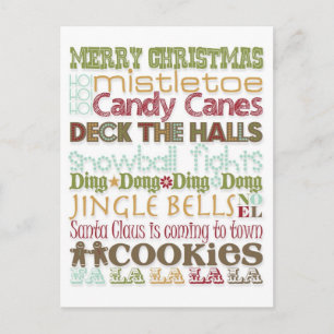 Christmas Theme Holiday Postcard