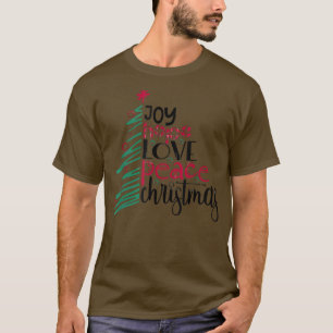 Christmas Theme Joy Hope Love Peace Xmas Candy Can T-Shirt