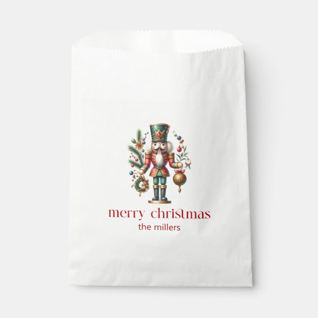 Christmas Theme Nutcracker Favour Bags (Front)