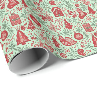 Christmas theme patterned wrapping paper