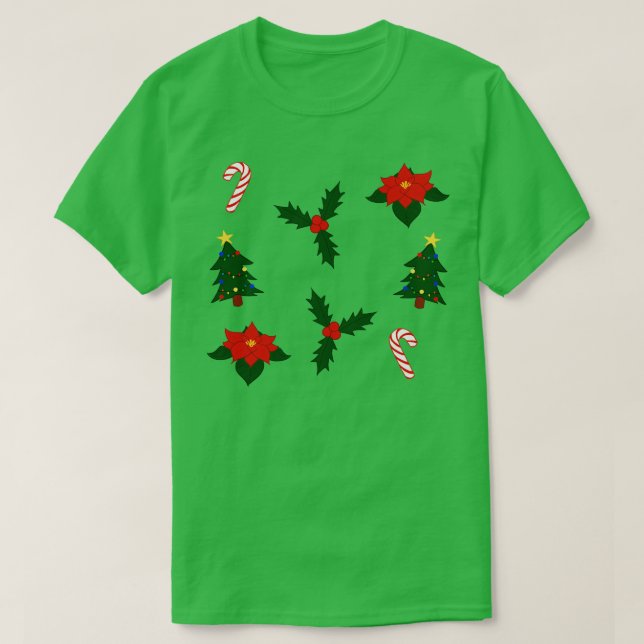 Christmas Theme  T-Shirt (Design Front)