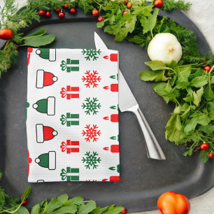 Christmas theme  tea towel