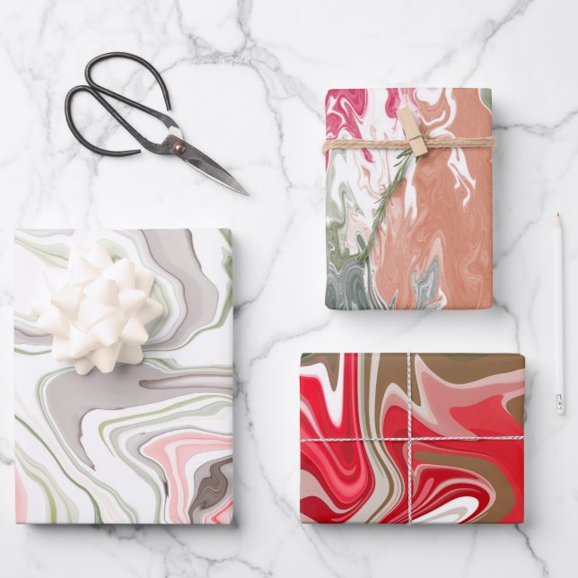 Christmas theme : The mixture of happiness Wrapping Paper Sheet (Front)